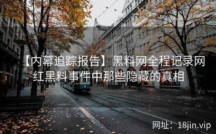 【内幕追踪报告】黑料网全程记录网红黑料事件中那些隐藏的真相