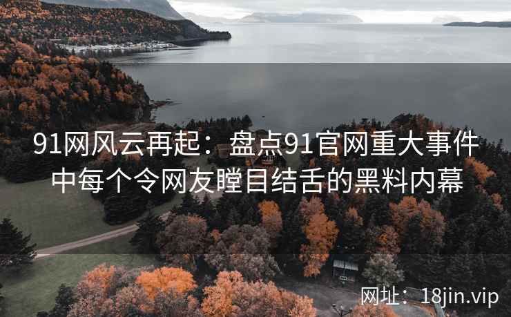 91网风云再起：盘点91官网重大事件中每个令网友瞠目结舌的黑料内幕  第2张